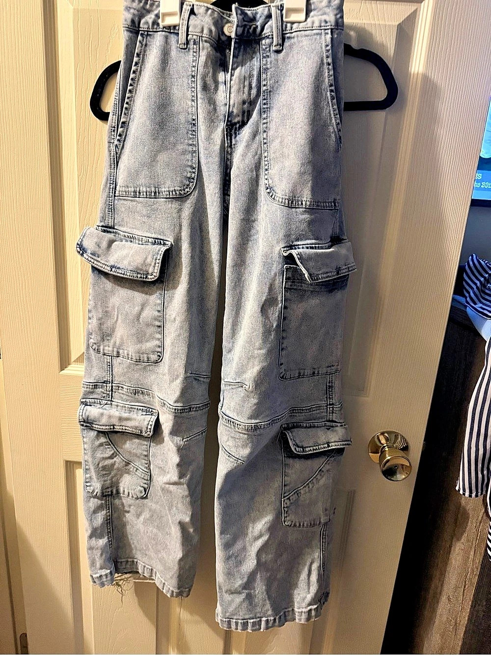 Zoe cargo jeans in Blue Size 0 Like New